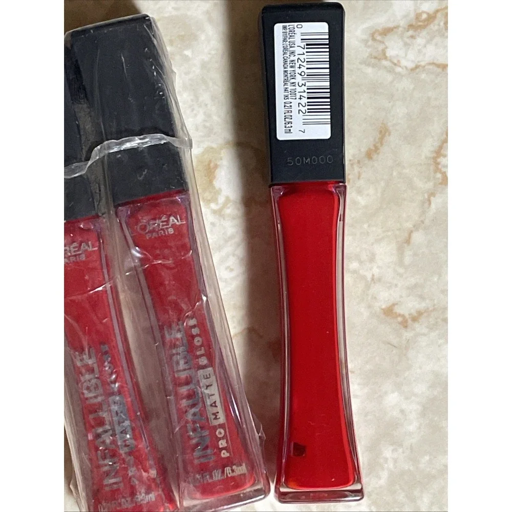 L'Oreal Paris Infallible Pro-Matte Gloss #308 SHANGHAN‎ SCARLET (One Tube Sale)